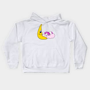 Schlafendes Einhorn Kids Hoodie